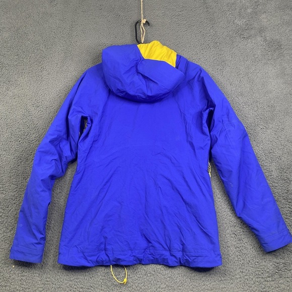 Patagonia Jacket Womens Medium Blue Yellow H2No Hooded Triolet STY84340 - Picture 12 of 16